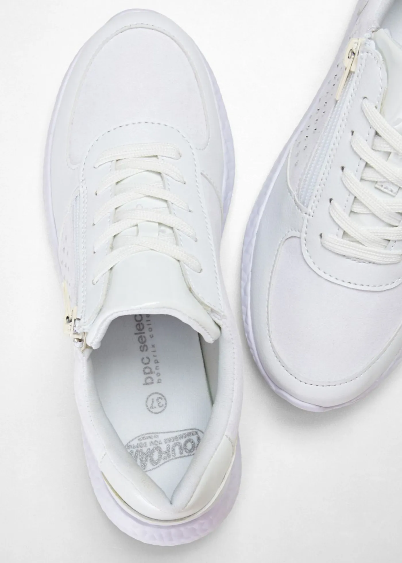 bonprix bonprix Tendencias·Zapatos Veganos|Novedades>Cómodas zapatillas Blanco