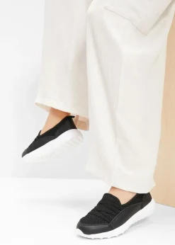 bonprix bonprix Tendencias·Zapatos Veganos|Zapatos Cómodos>Cómodas zapatillas, slip in, con suela fina Negro