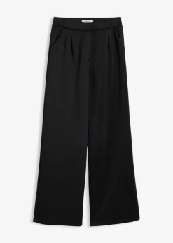 bonprix bonprix Esenciales|Pantalones>Cómodo pantalón de chándal fluido Negro