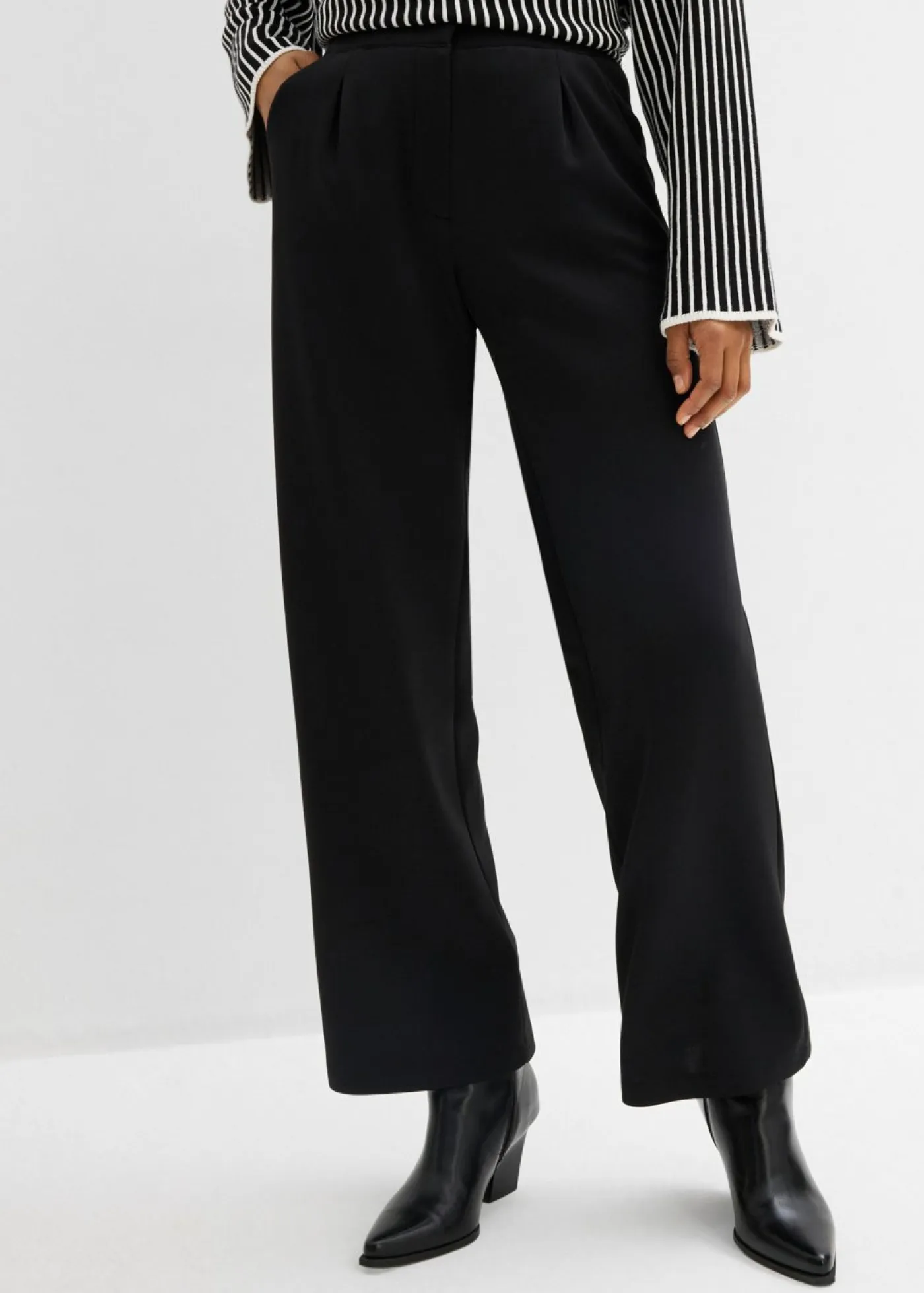 bonprix bonprix Esenciales|Pantalones>Cómodo pantalón de chándal fluido Negro