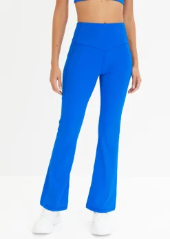 Mujer bonprix bonprix Cómodos leggings deportivos con bolsillo para móvil, corte acampanado y material de secado rápido