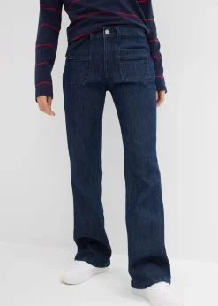bonprix bonprix Ropa 9 A 16 Años·Jeans>Cómodos vaqueros de corte bootcut denim intenso