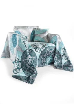 bonprix bonprix Muebles De Dormitorio·Colchas Y Mantas|Decoración Barata>Colcha Azul petróleo-hierbabuena