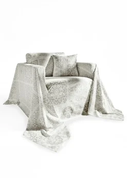 bonprix bonprix Muebles De Dormitorio·Colchas Y Mantas|Decoración Barata>Colcha con adornos Gris