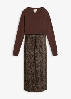 Mujer bonprix bonprix Conjunto 3 en 1 compuesto por jersey y vestido premamá con función de lactancia (2 piezas)