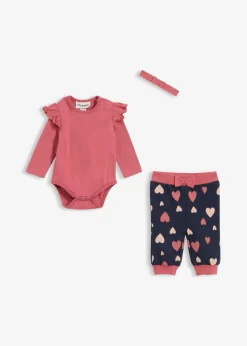 Niños bonprix bonprix Conjunto de body + pantalón + diadema (3 piezas)