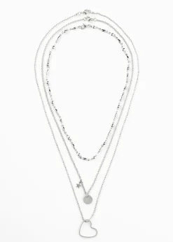 bonprix bpc bonprix collection Joyería>Conjunto de collares (3 piezas) Plateado
