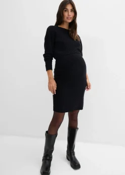 bonprix bonprix Premamá>Conjunto de jersey y falda de algodón orgánico para durante y después del embarazo (2 piezas) Negro