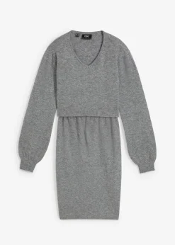 Mujer bonprix bonprix Conjunto de punto de jersey y falda para bebé