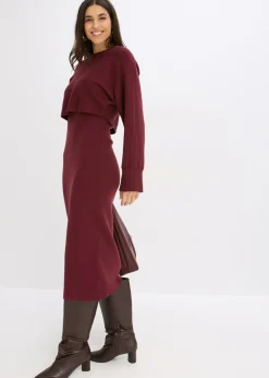 Mujer bonprix bonprix Conjunto de vestido de punto (2 piezas)