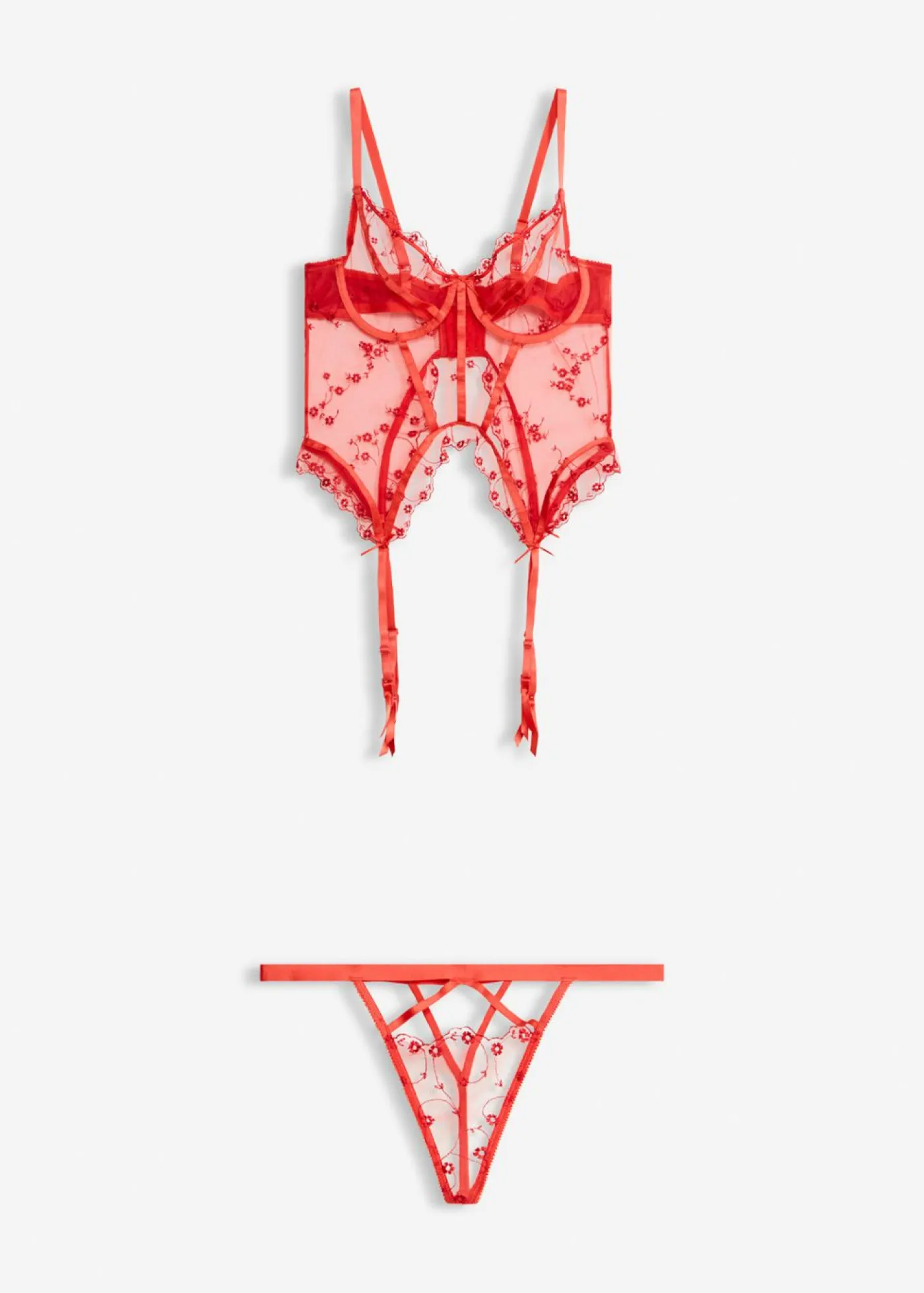 Mujer bonprix bonprix Corsé y tanga (conjunto de 2 piezas)