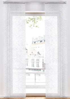 bonprix bonprix Cortinas Baratas|Estores>Cortina con aspecto de lino (1 unidad) Blanco