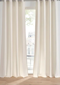 bonprix bonprix Cortina con aspecto de lino y poliéster reciclado (1 unidad)