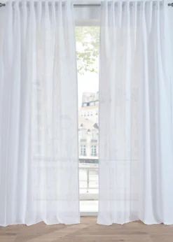 bonprix bonprix Cortina con aspecto de lino normal y gran anchura (1 unidad)