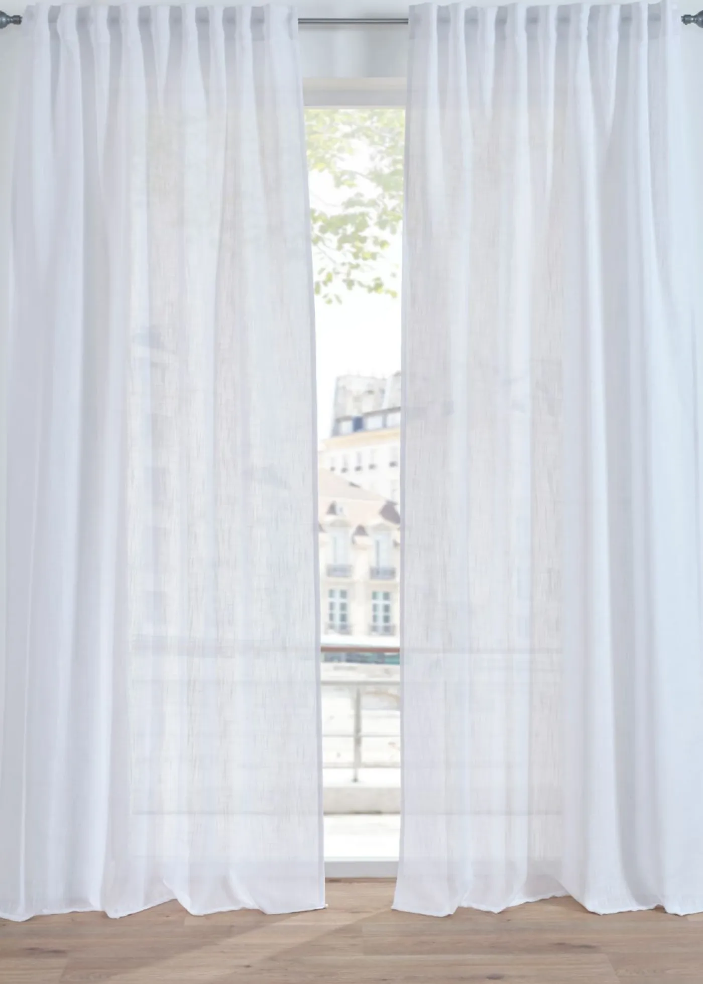 bonprix bonprix Cortina con aspecto de lino normal y gran anchura (1 unidad)