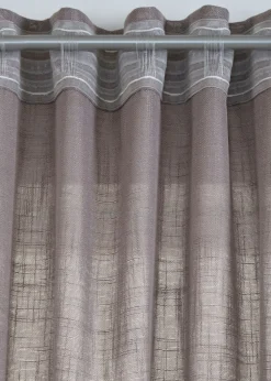 bonprix bonprix Cortina con aspecto de lino normal y gran anchura (1 unidad)