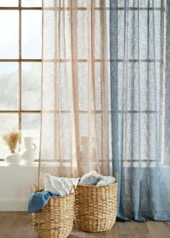 bonprix bonprix Muebles De Sala De Estar·Cortinas De Salón|Cortinas Baratas>Cortina con aspecto de lino (1 unidad) Beige