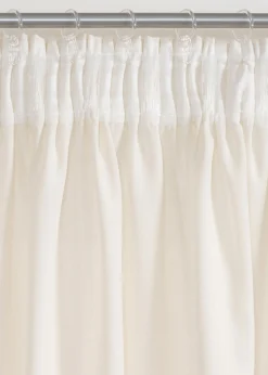 bonprix bonprix Cortina con aspecto de lino y poliéster reciclado (1 unidad)