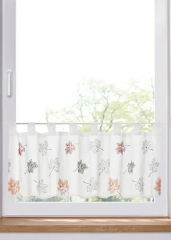 bonprix bonprix Cortina con bordado de hojas