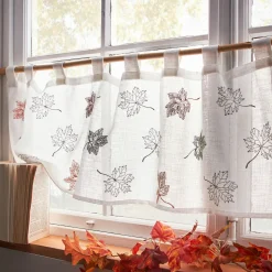 bonprix bonprix Cortina con bordado de hojas