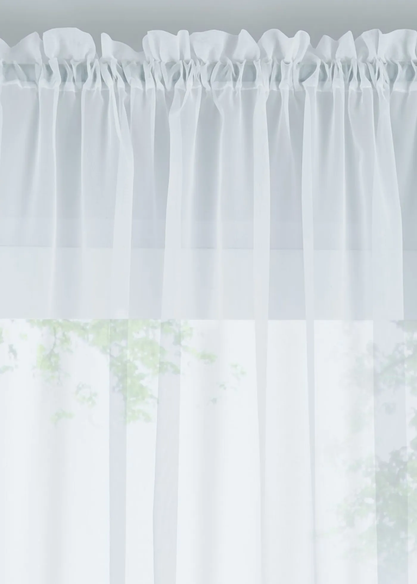 bonprix bonprix Muebles De Sala De Estar·Cortinas De Salón|Todas Las Cortinas>Cortina con bordado, incluye alzapaños (1 unidad) Blanco