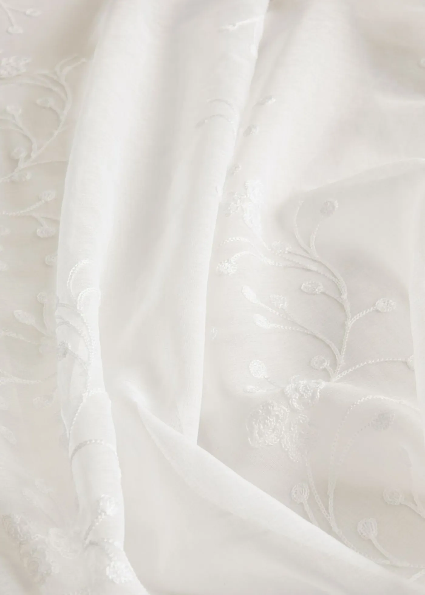 bonprix bonprix Muebles De Comedor·Cortinas Y Estores|Muebles De Sala De Estar·Cortinas De Salón>Cortina con bordado (1 unidad) Blanco