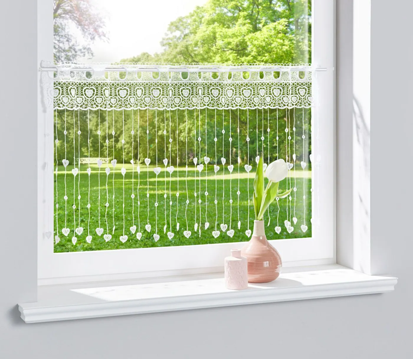 bonprix bonprix Cortina con corazones