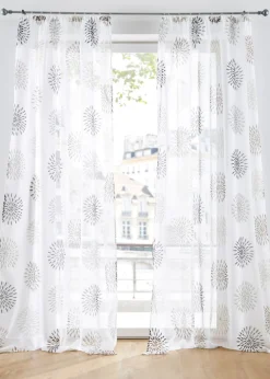 bonprix bonprix Cortina con círculos, también en tamaño extralargo (1 unidad)