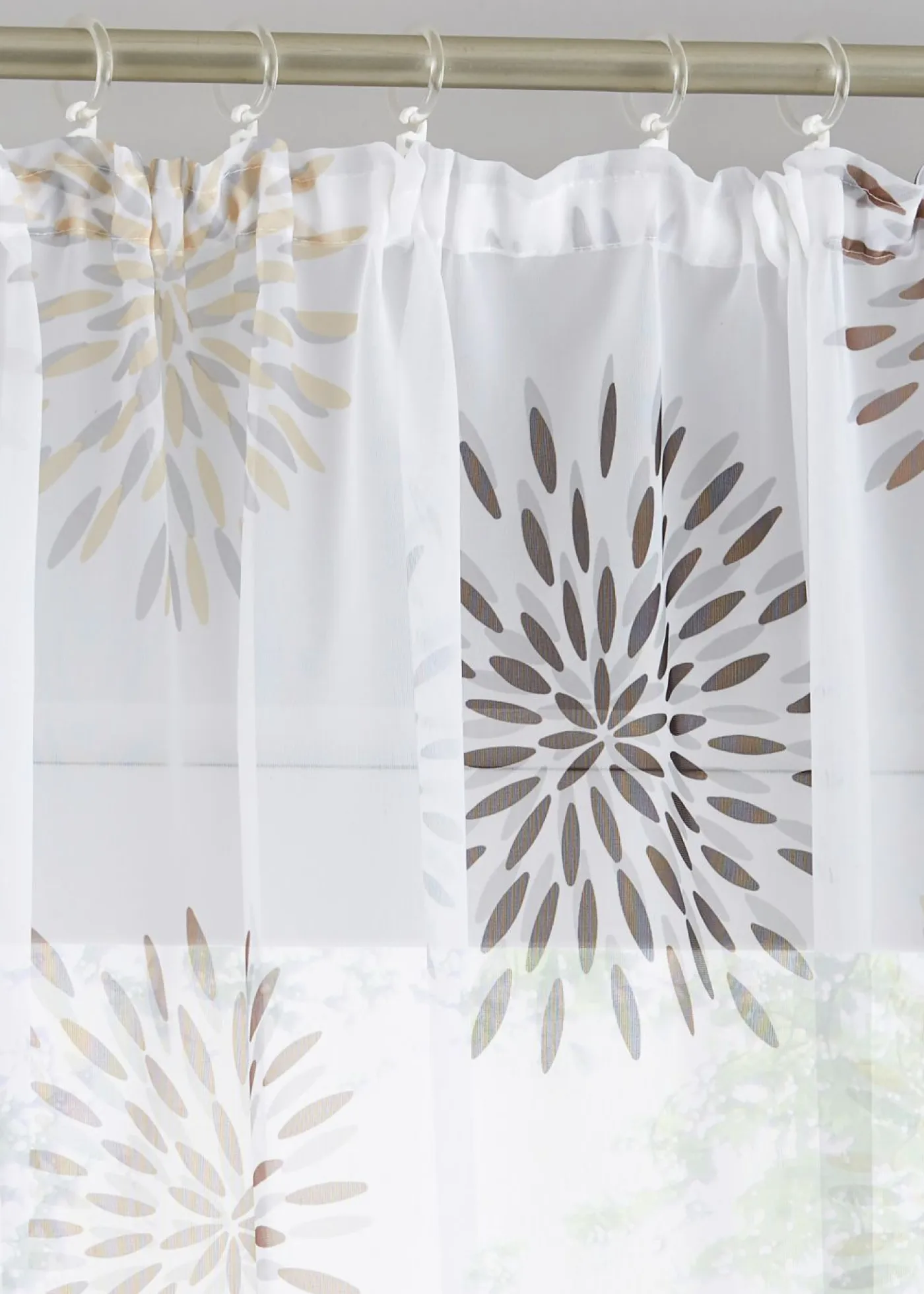 bonprix bonprix Cortina con círculos, también en tamaño extralargo (1 unidad)