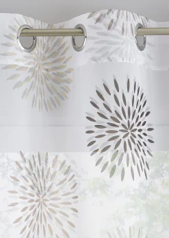 bonprix bonprix Muebles De Comedor·Cortinas Y Estores|Muebles De Sala De Estar·Cortinas De Salón>Cortina con círculos, también en tamaño extralargo (1 unidad) Blanco-marrón