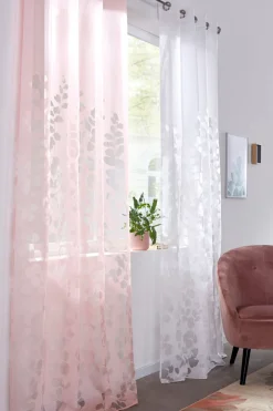 bonprix bonprix Cortina con diseño láser de hojas (1 unidad)