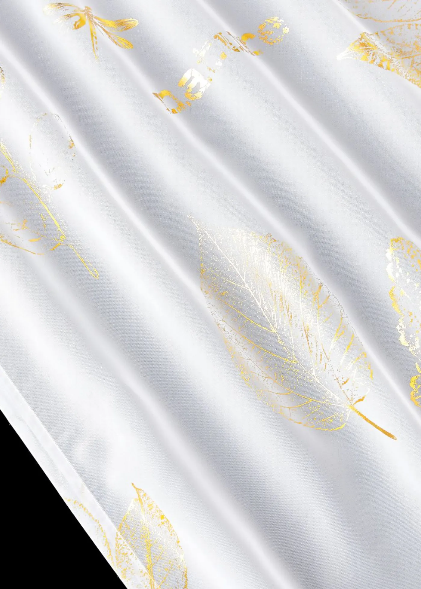 bonprix bonprix Muebles De Sala De Estar·Cortinas De Salón|Todas Las Cortinas>Cortina con estampado brillante (1 unidad) Blanco-dorado