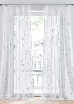 bonprix bonprix Cortina con estampado brillante y poliéster reciclado (paquete de 1)