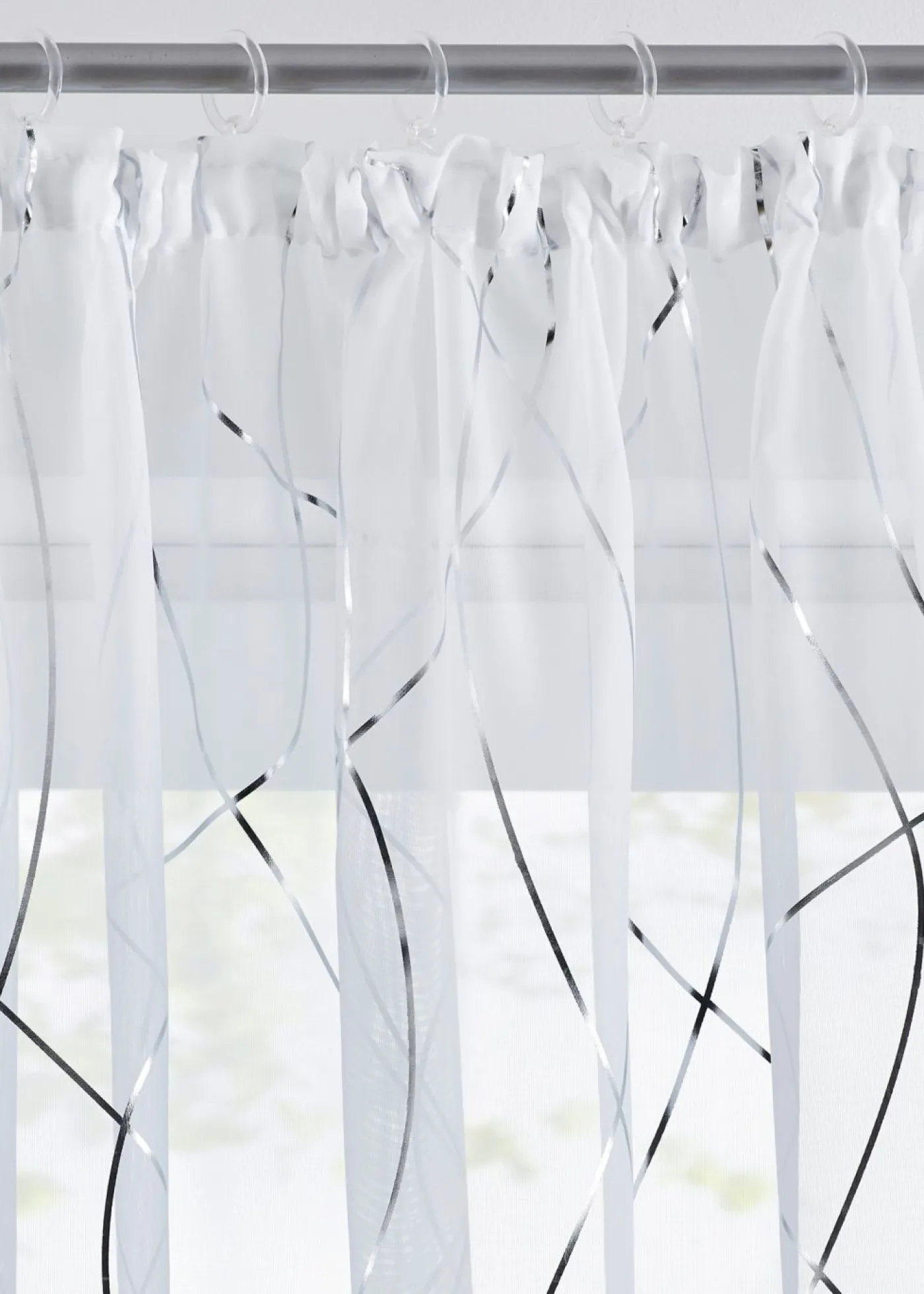 bonprix bonprix Cortina con estampado brillante y poliéster reciclado (paquete de 1)