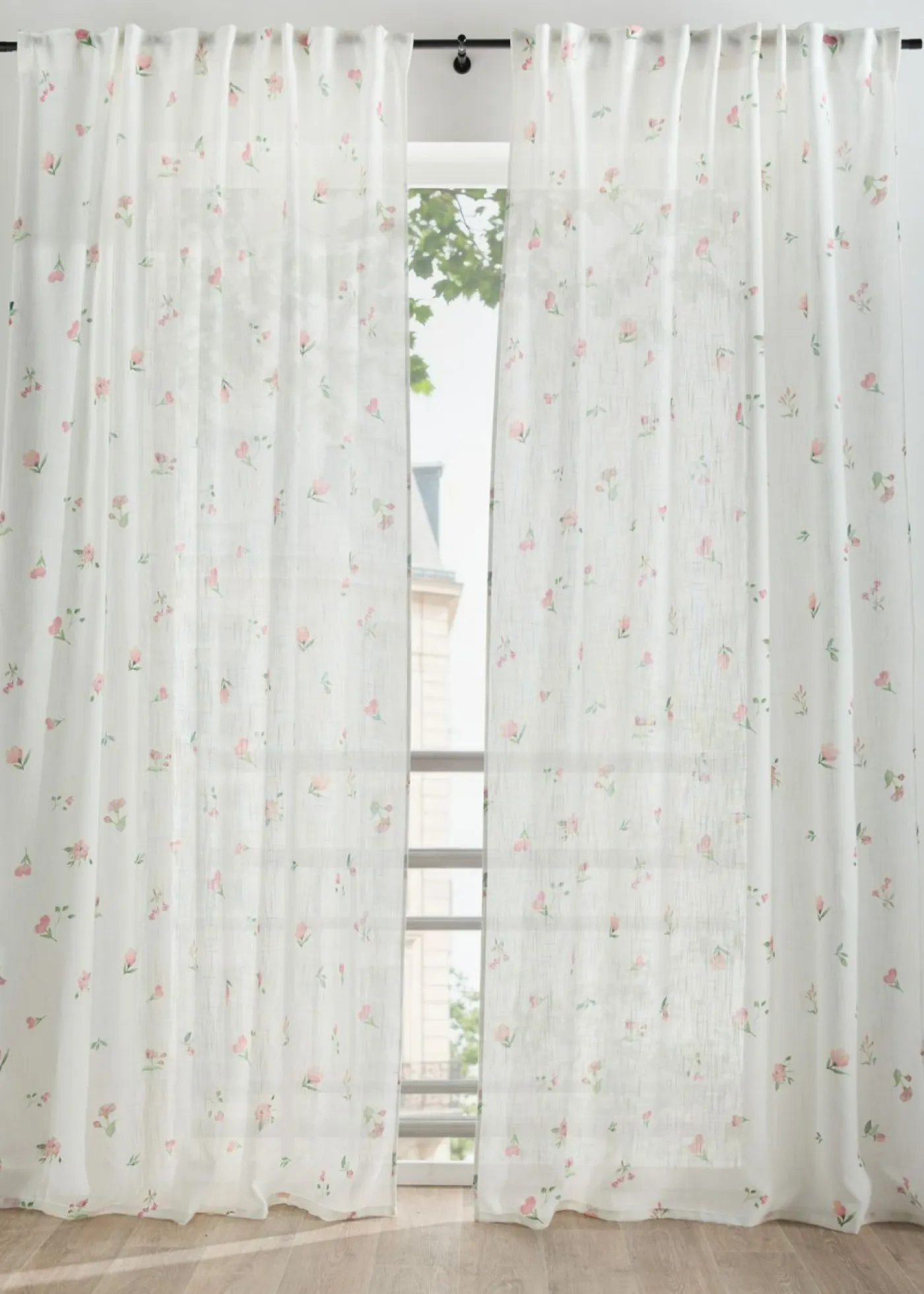 bonprix bonprix Cortina con estampado de flores (1 unidad)