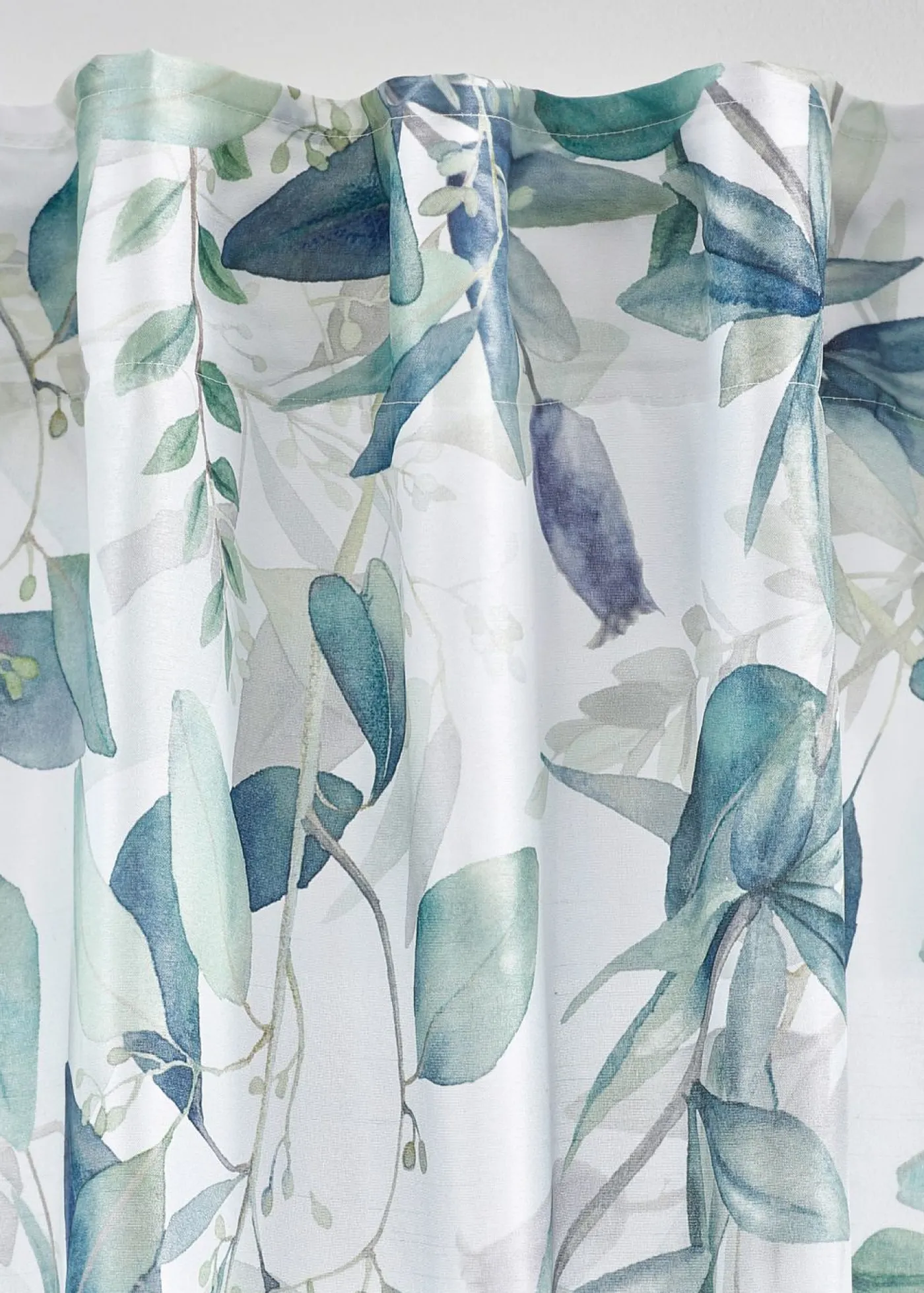 bonprix bonprix Muebles De Sala De Estar·Cortinas De Salón|Cortinas Para Dormitorio>Cortina con estampado de flores (1 unidad) Blanco-verde