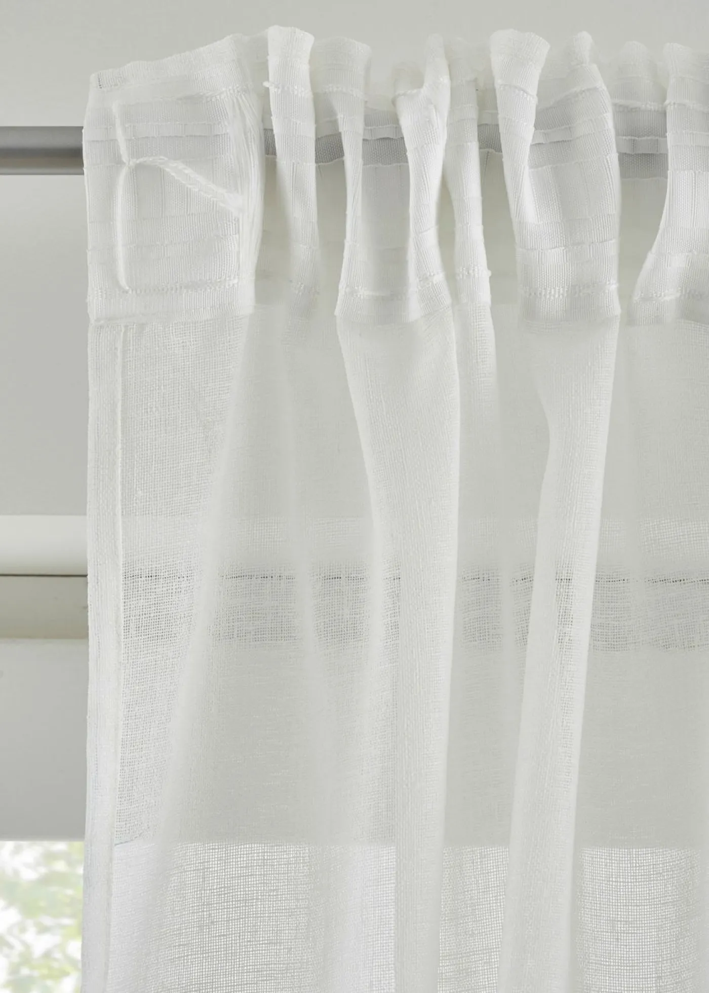 bonprix bonprix Muebles De Sala De Estar·Cortinas De Salón|Cortinas Para Dormitorio>Cortina con estampado de hojas (1 unidad) Verde-blanco