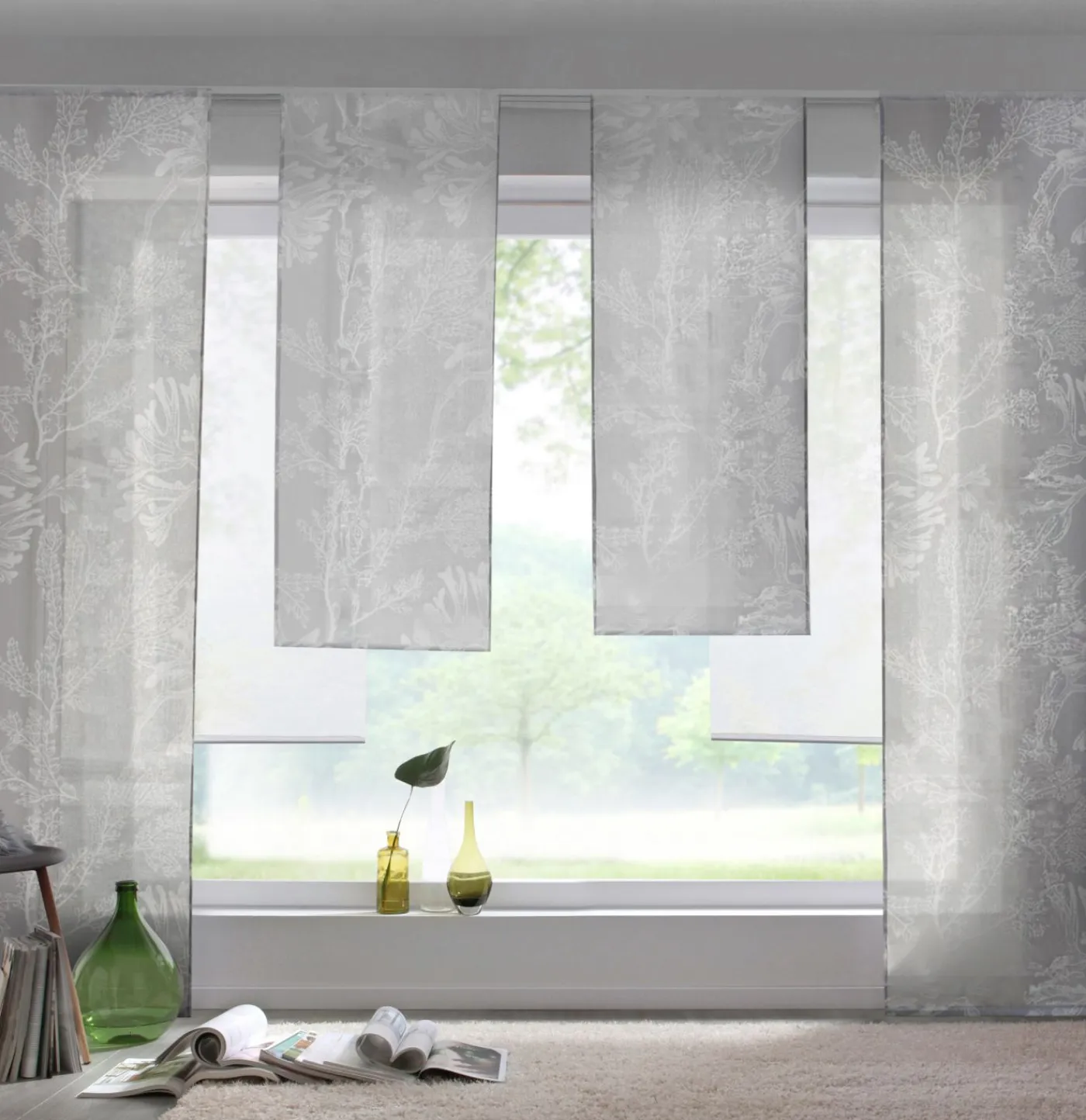 bonprix bonprix Cortina con estampado de flores (1 unidad)