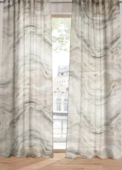 bonprix bonprix Muebles De Comedor·Cortinas Y Estores|Muebles De Sala De Estar·Cortinas De Salón>Cortina con estampado (1 unidad) Gris-arena