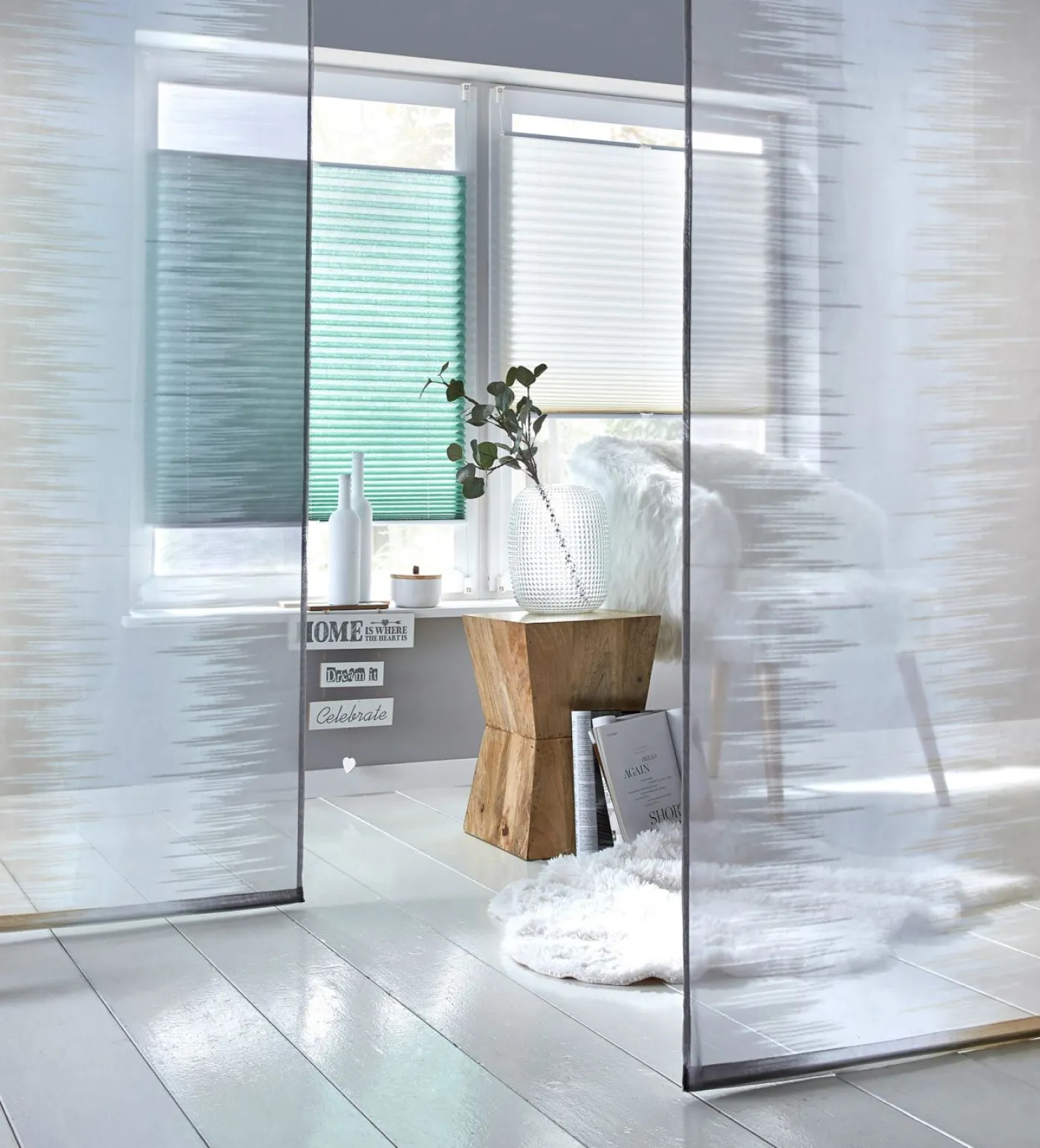 bonprix bonprix Cortina con estampado y poliéster reciclado (2 unidades)