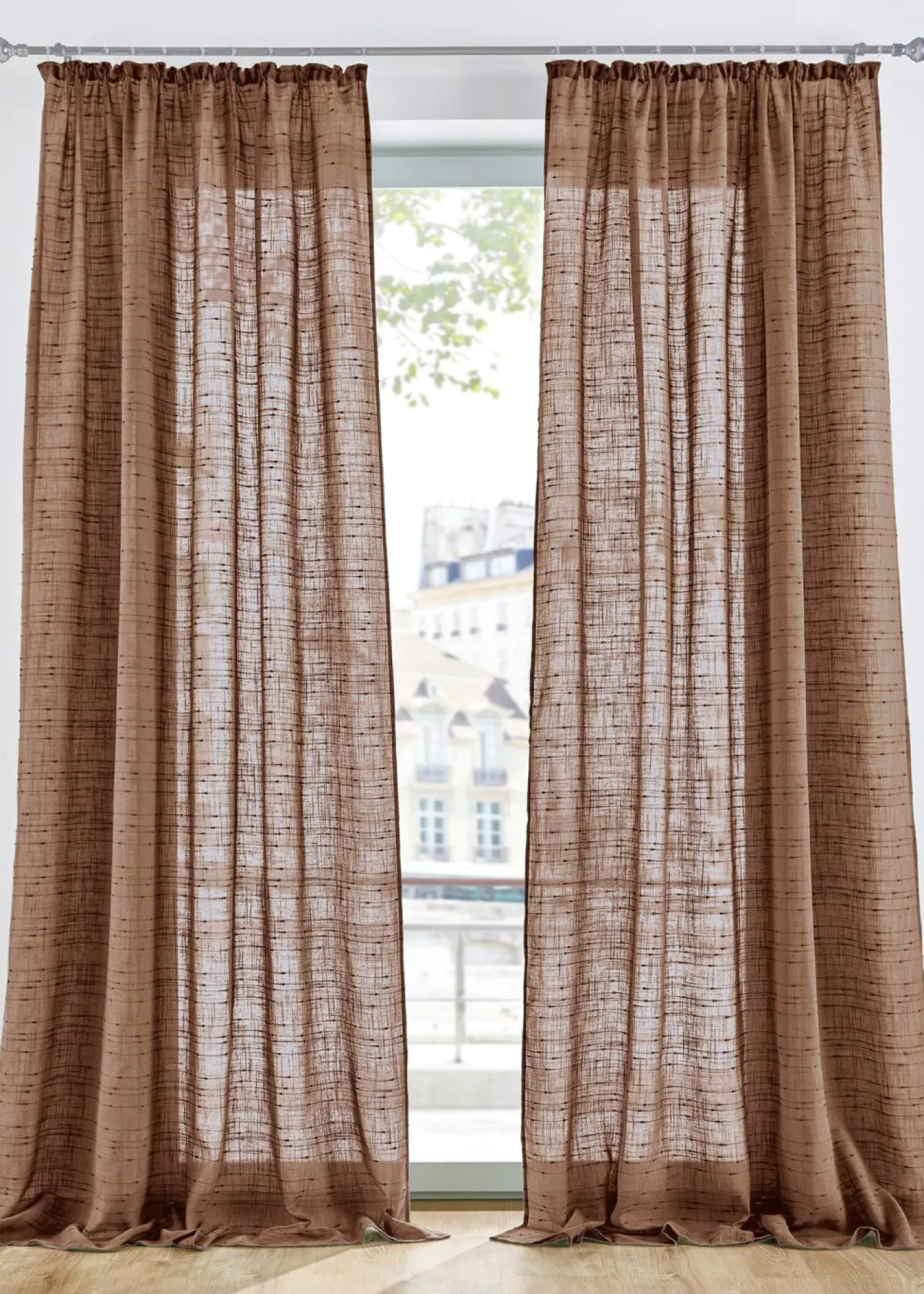 bonprix bonprix Cortina con estructura en varios tamaños (1 unidad)