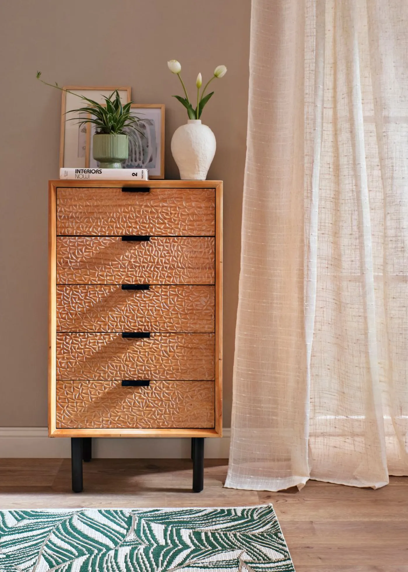 bonprix bonprix Cortina con estructura en varios tamaños (1 unidad)