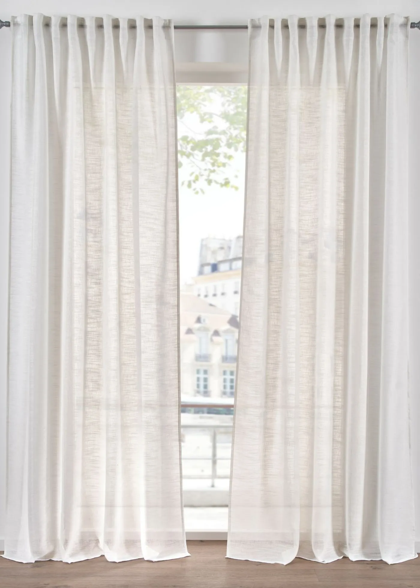 bonprix bonprix Muebles De Sala De Estar·Cortinas De Salón|Cortinas Para Dormitorio>Cortina con estructura, también en tamaño extralargo (1 unidad) Blanco