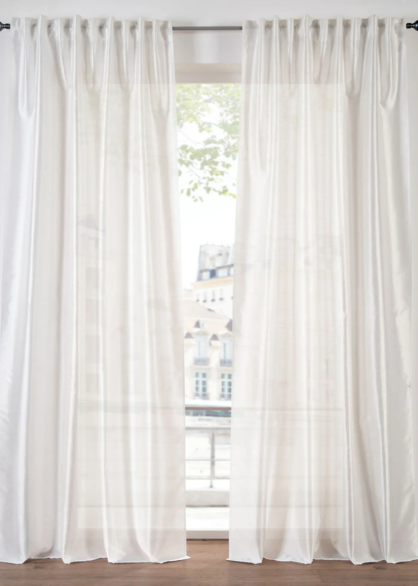 bonprix bonprix Muebles De Sala De Estar·Cortinas De Salón|Cortinas Baratas>Cortina con ligero efecto brillante, también en tamaño extralargo (1 unidad) Crema