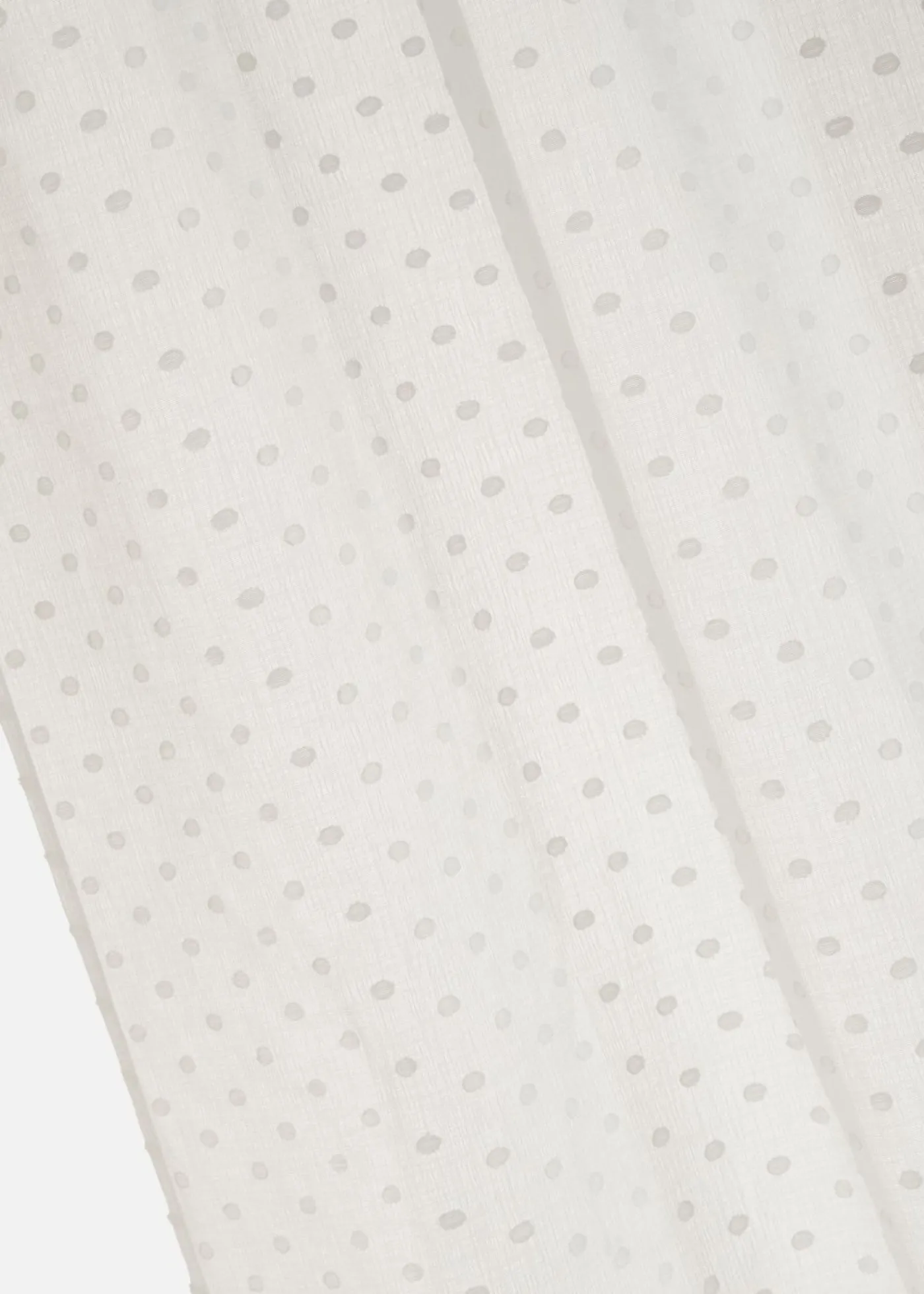 bonprix bonprix Muebles De Sala De Estar·Cortinas De Salón|Todas Las Cortinas>Cortina con lunares de jacquard (1 unidad) blanco topos