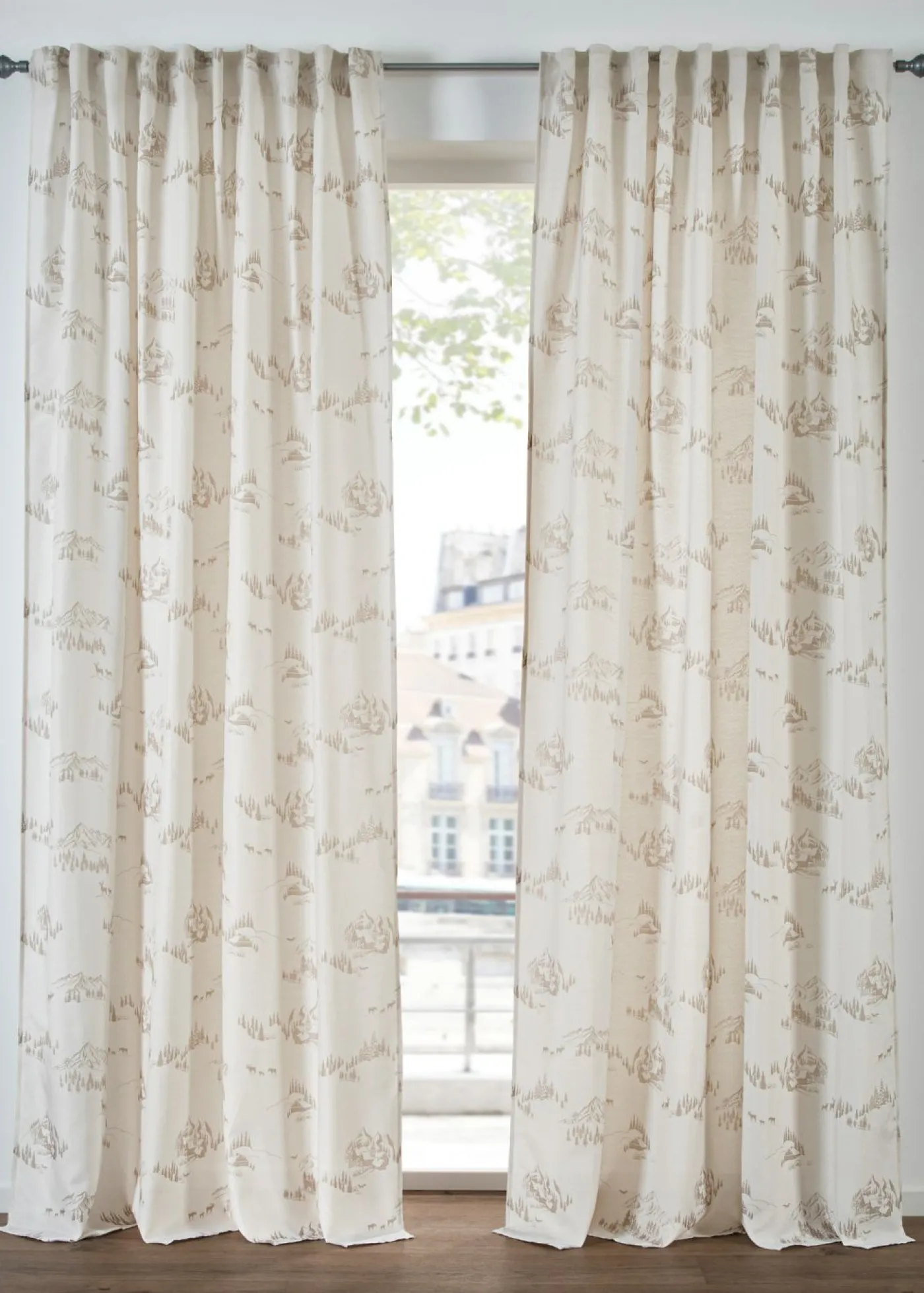 bonprix bonprix Cortina con paisaje invernal, también en tamaño extralargo (1 unidad)