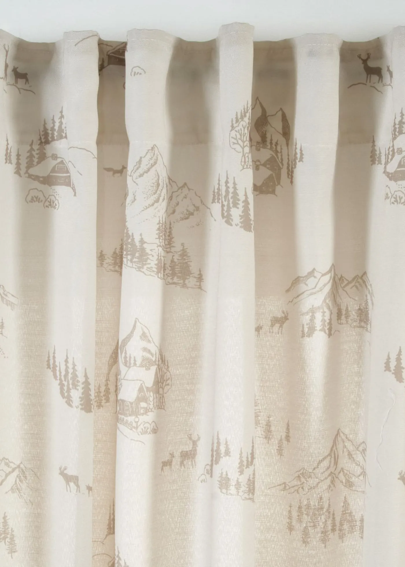 bonprix bonprix Cortina con paisaje invernal, también en tamaño extralargo (1 unidad)