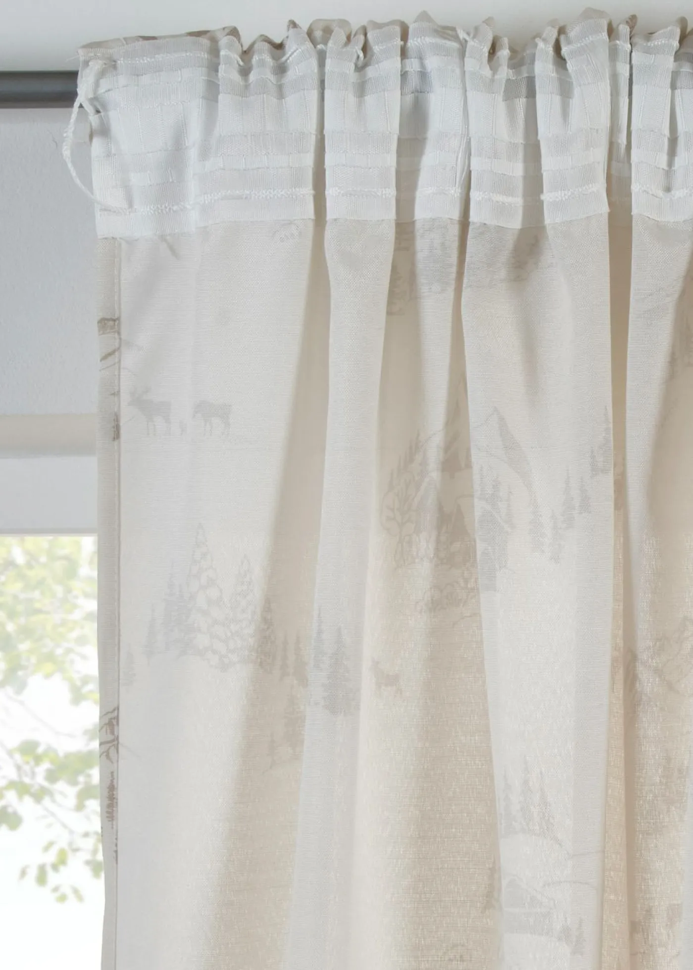 bonprix bonprix Cortina con paisaje invernal, también en tamaño extralargo (1 unidad)