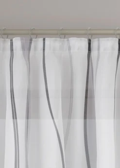 bonprix bonprix Cortinas Baratas|Todas Las Cortinas>Cortina con patrón de ondas (1 unidad) Blanco