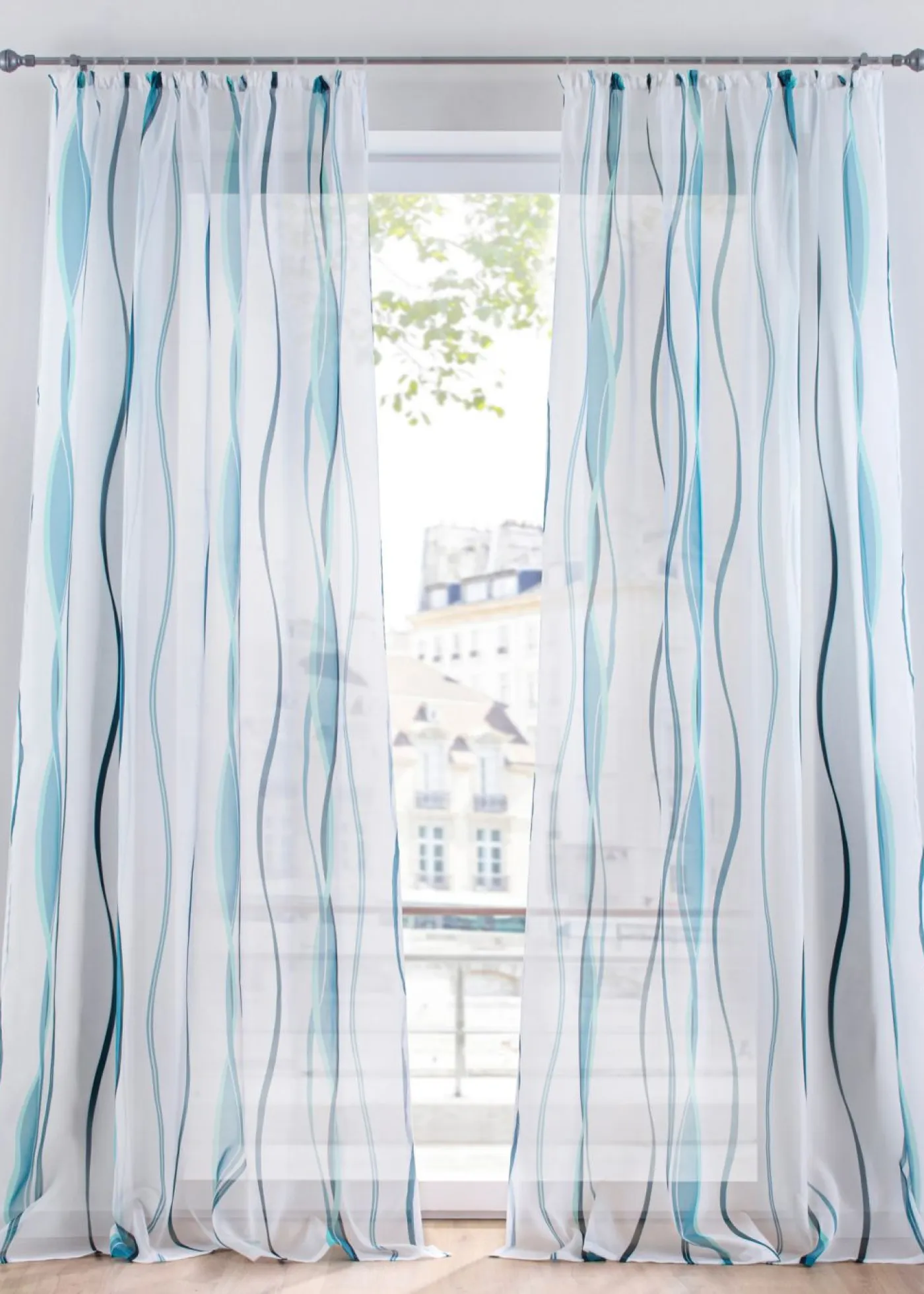 bonprix bonprix Cortina con patrón de ondas (1 unidad)